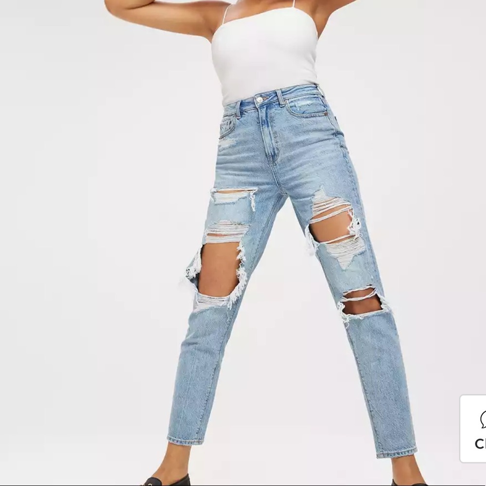 american eagle mom jeans